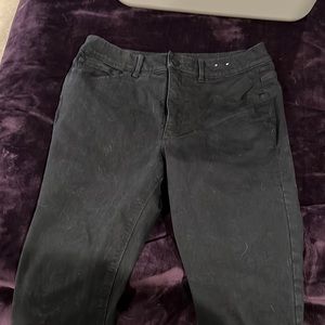 Excellent condition Express stretch black jeans. Size 12R.